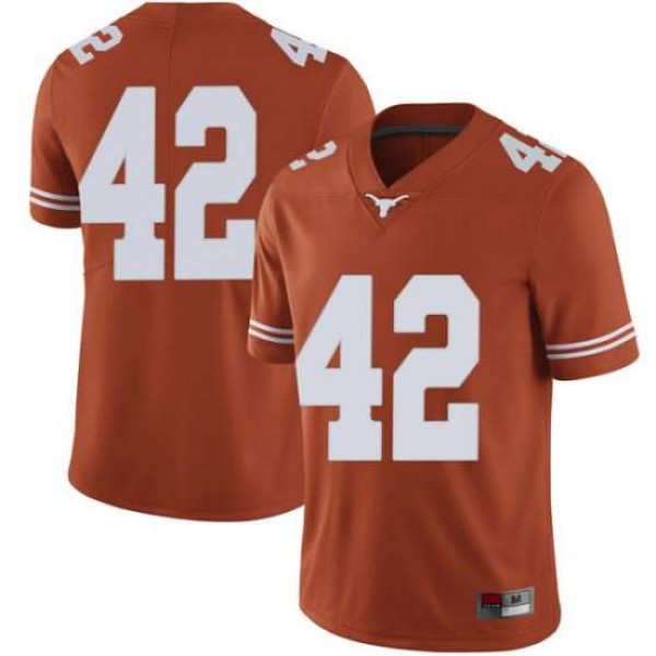 Men University of Texas #42 Marqez Bimage Limited Player Jersey Orange